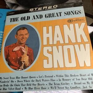 Hank Snow The Old And Great Songs RCA Camden Vinyl LP 1964 CAL 836 VG+/VG